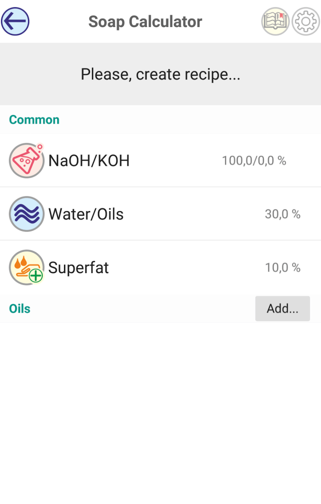 SoapOpera workflow app soap calculator