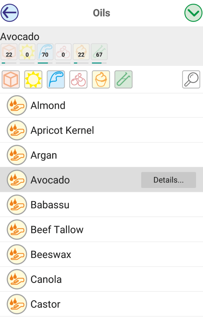 SoapOpera workflow app oils database
