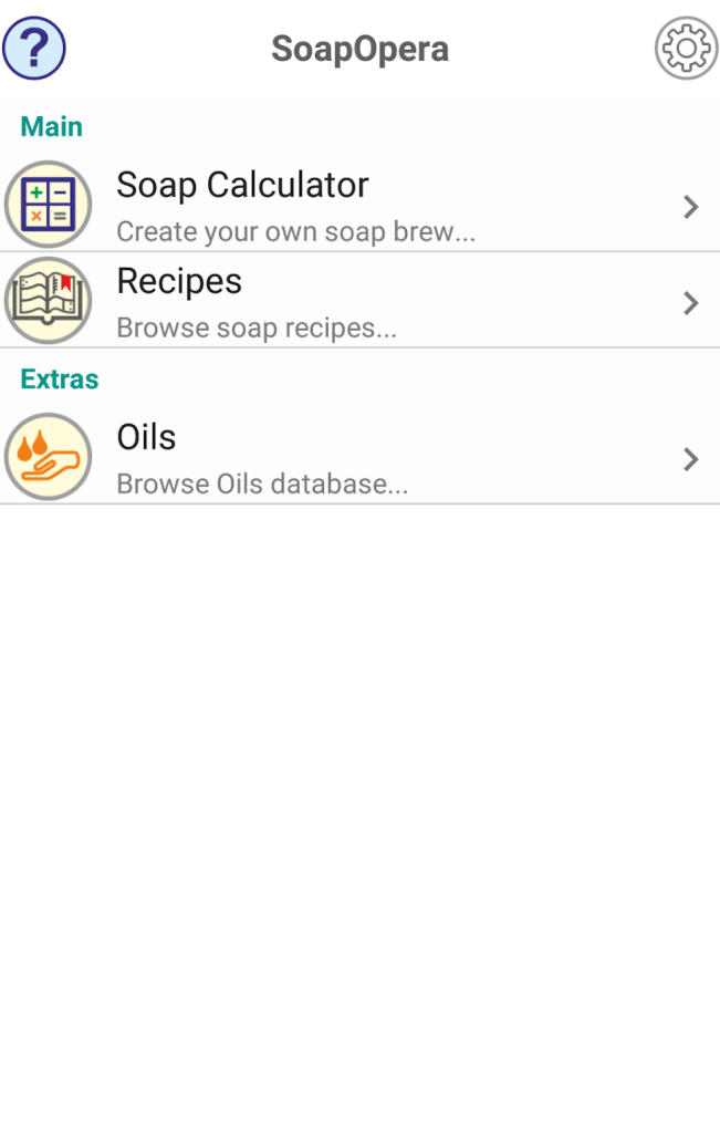 SoapOpera workflow app main page