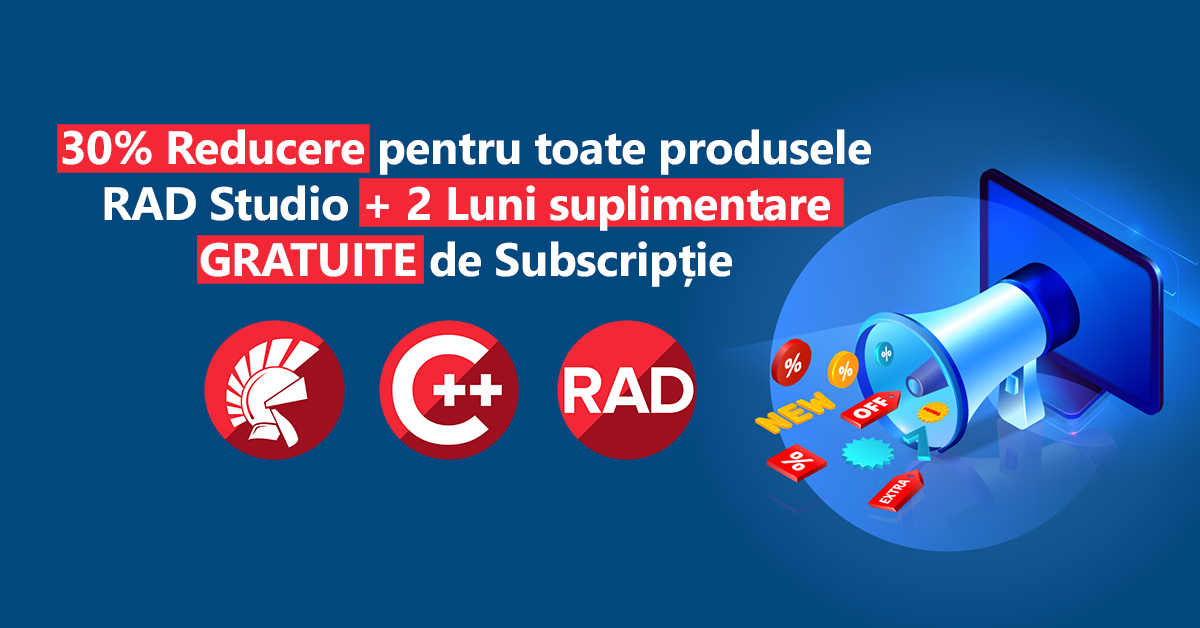 Reducere 30% RAD Studio 11 Romania