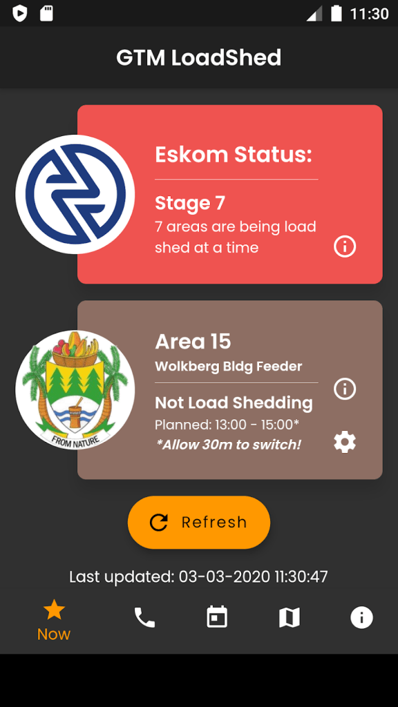 Made With Delphi: This Powerful Load Shedding Schedule App screen 1