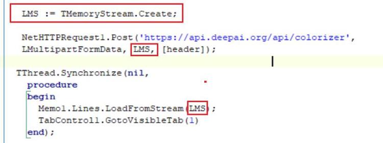 How To Use The DeepAI Service In Your Cross Platform Apps. TMemoryStream variable.