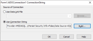 This Is How To Use ADO And FireDAC With Databases - ADO Connection String Dialog - Filled SQLite Connection String