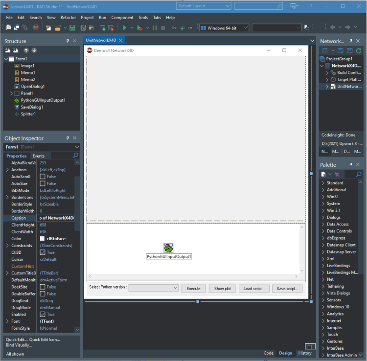 What Is The Best Graphs And Network Visualization Tool On Windows? Example of NetworkX4D in the RAD Studio IDE