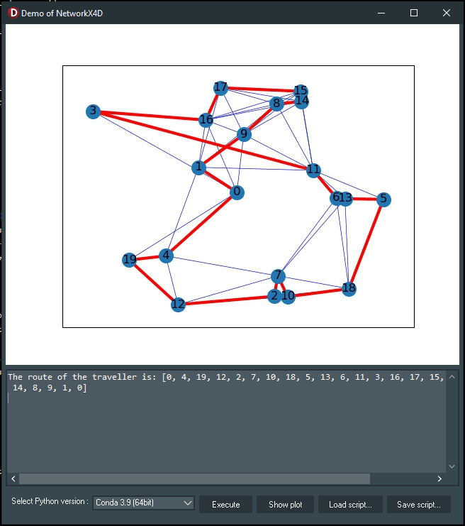 What Is The Best Graphs And Network Visualization Tool On Windows? A demonstration of how to solve the traveling salesman problem.