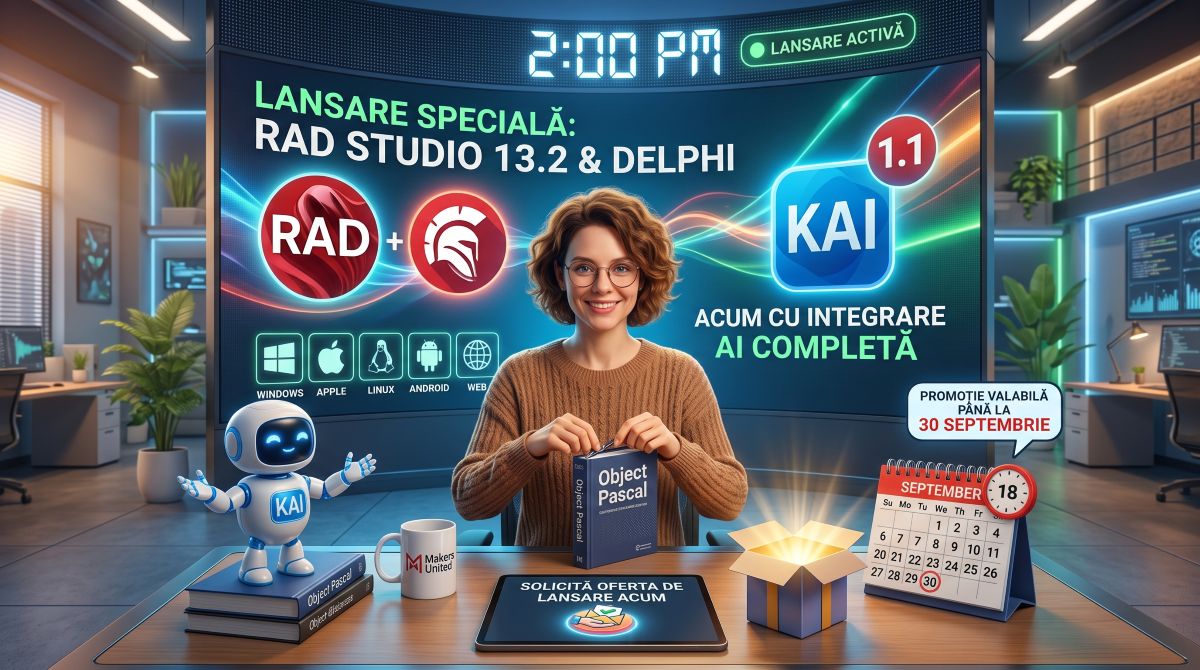RAD Studio + KAI AI promotie de lansare